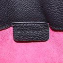 BVLGARI Hand Bag Leather Black Auth hk2396-17