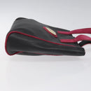 BVLGARI Hand Bag Leather Black Auth hk2396-4