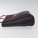 BVLGARI Hand Bag Leather Black Auth hk2396-4