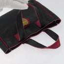 BVLGARI Hand Bag Leather Black Auth hk2396-6