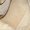 FENDI Celeria Hand Bag Leather Brown Silver Auth hk2399-11