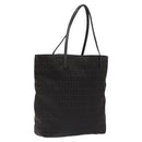 FENDI Zucchino Canvas Tote Bag Black Auth hk2404-1
