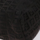 FENDI Zucchino Canvas Tote Bag Black Auth hk2404-14