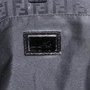 FENDI Zucchino Canvas Tote Bag Black Auth hk2404-10