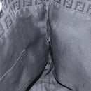 FENDI Zucchino Canvas Tote Bag Black Auth hk2404-18