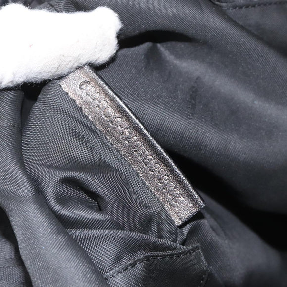 FENDI Zucchino Canvas Tote Bag Black Auth hk2404