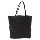 FENDI Zucchino Canvas Tote Bag Black Auth hk2404-13