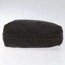 FENDI Zucchino Canvas Tote Bag Black Auth hk2404-5