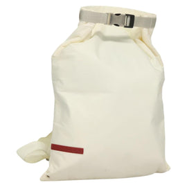 PRADA Sports Backpack Nylon White Auth hk2405