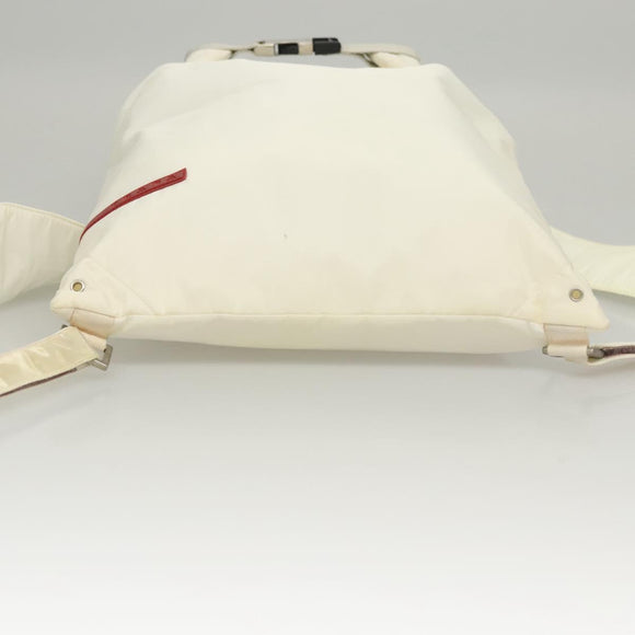 PRADA Sports Backpack Nylon White Auth hk2405