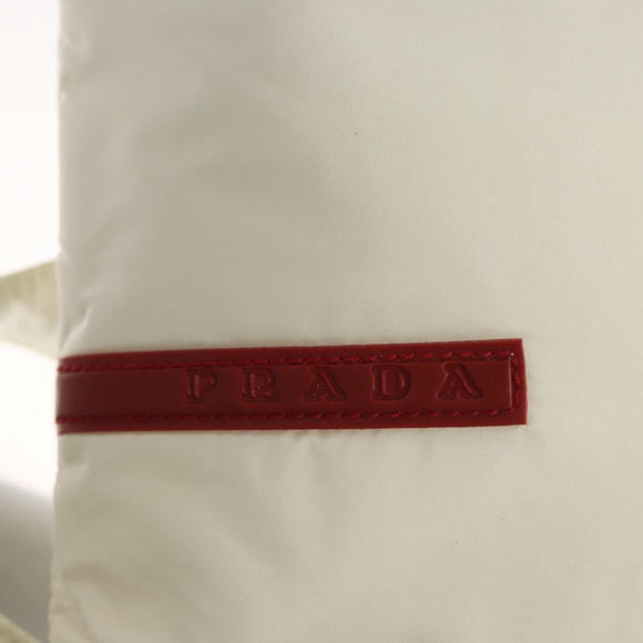 PRADA Sports Backpack Nylon White Auth hk2405