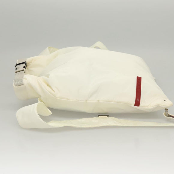 PRADA Sports Backpack Nylon White Auth hk2405