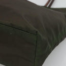 PRADA Tote Bag Nylon Khaki Gold Auth hk2406-9
