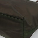 PRADA Tote Bag Nylon Khaki Gold Auth hk2406-15