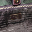 PRADA Tote Bag Nylon Khaki Gold Auth hk2406-19