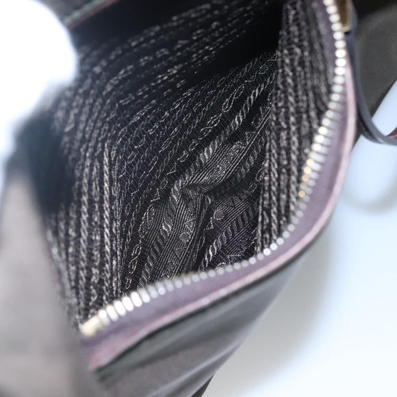 PRADA Tote Bag Nylon Khaki Gold Auth hk2406