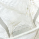 PRADA Shoulder Bag Nylon White Silver Auth hk2408-18