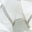 PRADA Shoulder Bag Nylon White Silver Auth hk2408-19