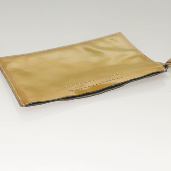 PRADA Shoulder Bag Nylon White Silver Auth hk2408