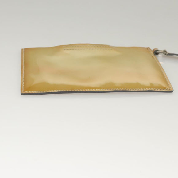 PRADA Shoulder Bag Nylon White Silver Auth hk2408