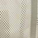 PRADA Shoulder Bag Nylon White Silver Auth hk2408-3