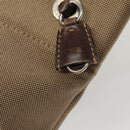 PRADA Shoulder Bag Canvas Beige Auth hk2410-10