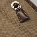 PRADA Shoulder Bag Canvas Beige Auth hk2410-17