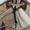 PRADA Shoulder Bag Canvas Beige Auth hk2410-19