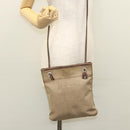PRADA Shoulder Bag Canvas Beige Auth hk2410-23
