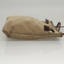 PRADA Shoulder Bag Canvas Beige Auth hk2410-3