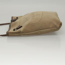 PRADA Shoulder Bag Canvas Beige Auth hk2410-4