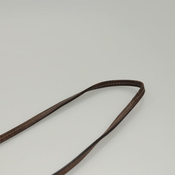 PRADA Shoulder Bag Canvas Beige Auth hk2410