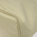 PRADA Hand Bag Nylon White Silver Auth hk2411-9