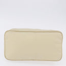 PRADA Hand Bag Nylon White Silver Auth hk2411-14
