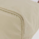 PRADA Hand Bag Nylon White Silver Auth hk2411-16