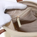PRADA Hand Bag Nylon White Silver Auth hk2411-24