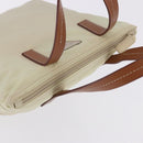 PRADA Hand Bag Nylon White Silver Auth hk2411-8