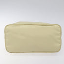 PRADA Hand Bag Nylon White Silver Auth hk2411-5
