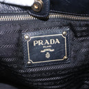 PRADA Hand Bag Leather 2way Black Auth hk2413-10