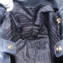 PRADA Hand Bag Leather 2way Black Auth hk2413-18