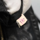 PRADA Hand Bag Leather 2way Black Auth hk2413-12