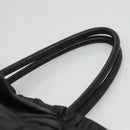 PRADA Hand Bag Leather 2way Black Auth hk2413-8