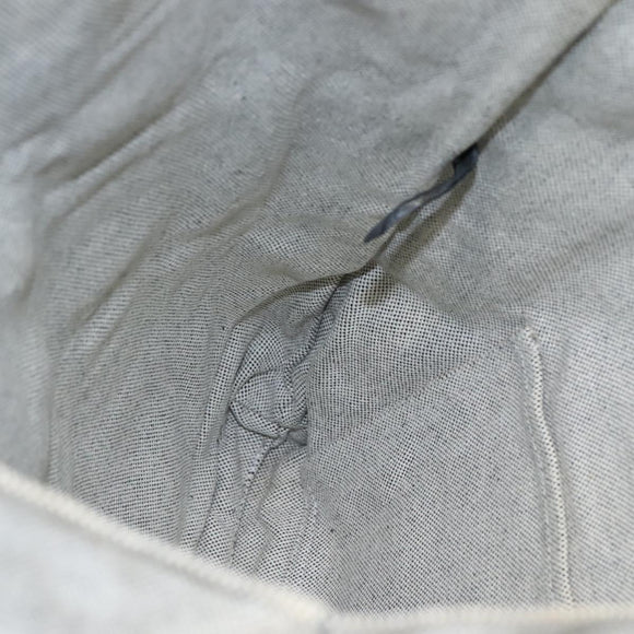 HERMES New Fourre Tout Cabas Tote Bag Canvas Gray Silver Auth hk2416