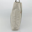HERMES New Fourre Tout Cabas Tote Bag Canvas Gray Silver Auth hk2416-4