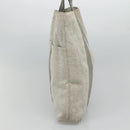 HERMES New Fourre Tout Cabas Tote Bag Canvas Gray Silver Auth hk2416-5