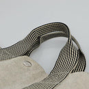 HERMES New Fourre Tout Cabas Tote Bag Canvas Gray Silver Auth hk2416-8