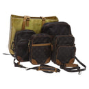 LOUIS VUITTON Monogram Vernis Shoulder Bag 5Set Gris LV Auth hk2418-1