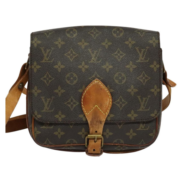 LOUIS VUITTON Monogram Cartouchiere MM Shoulder Bag M51253 LV Auth hk2419