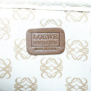 LOEWE Clutch Bag Leather Brown Gold Auth hk2425-9