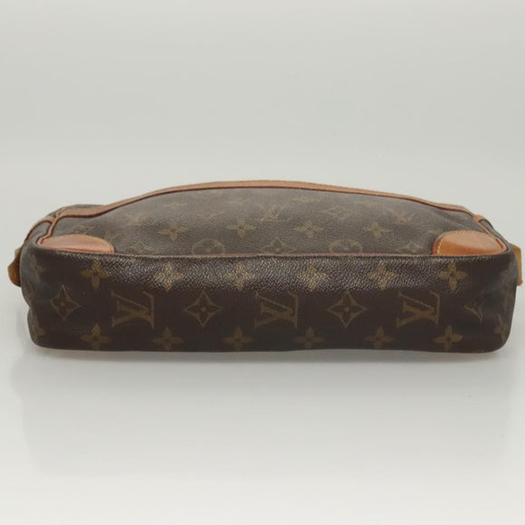 LOUIS VUITTON Monogram Compiegne 28 Clutch Bag M51845 LV Auth hk2440
